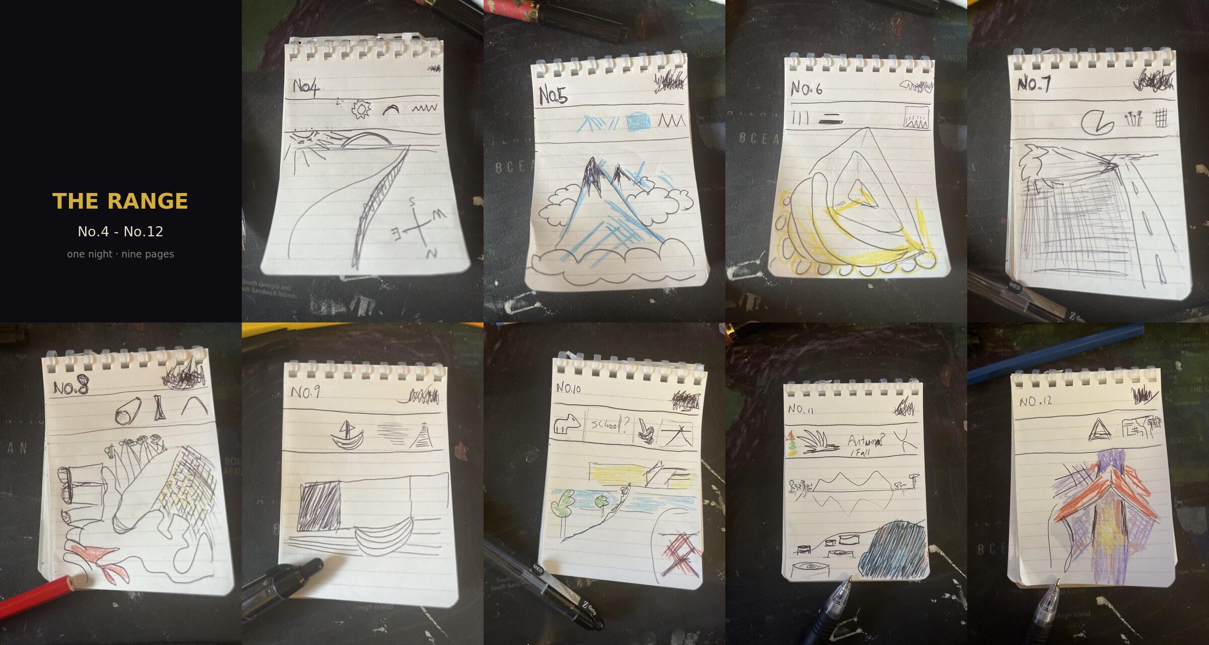 The Range — Notebook №4 to №12